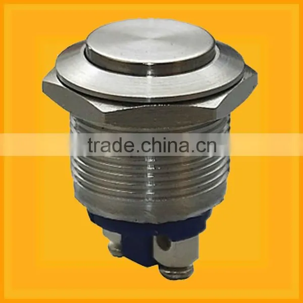 Electronic Switch Pushbutton Switchm,Heavy Duty Orange Amber 3V LED Light Switch On Off Latching 250V 3A 15mm SPST photo-2