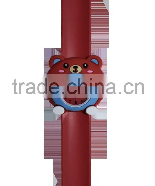 Hot Sale Colorful Fancy Slap Quartz Silicone Watch photo-2