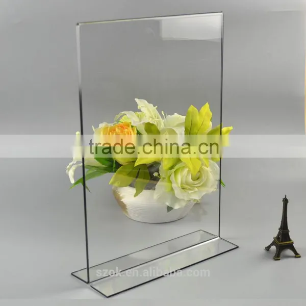 Fashion Design Black Edge 8*11 Acrylic Sign Holder photo-2