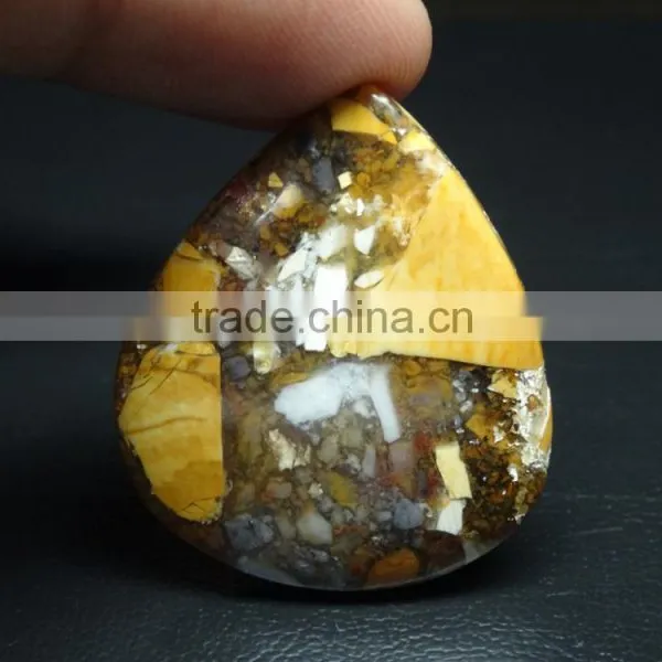 Exclusive Brasitait Mokite Pear Cut Cabochon Gemstone photo-3