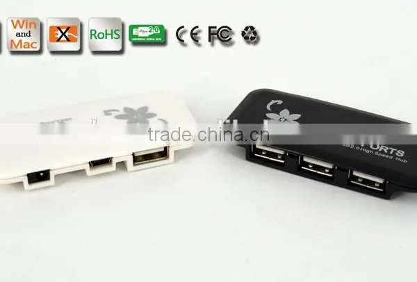 Hot Selling! Portable Slim Shape Low Cost USB2.0 Hub High Speed 4 Ports USB Hub for PC and Laptop photo-2