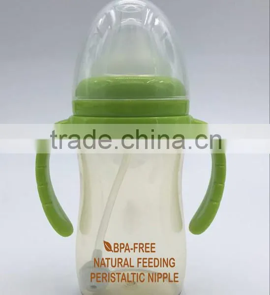 BPA Free Feeding Supplier Baby Bottle With Handle for 3-12 Monthbaby photo-4