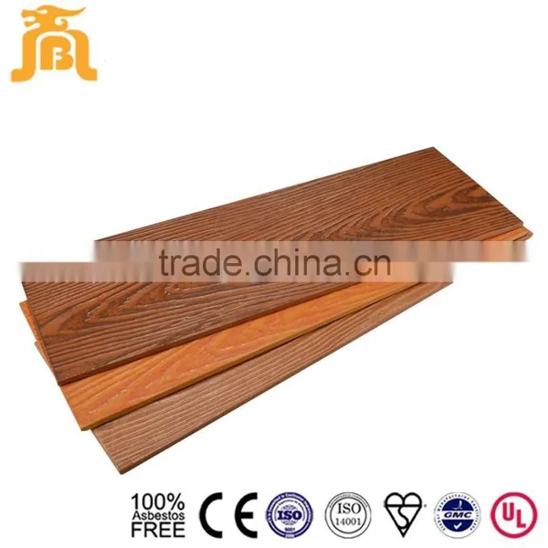 Colored Wood Grain Fiber Cement Siding Board photo-3