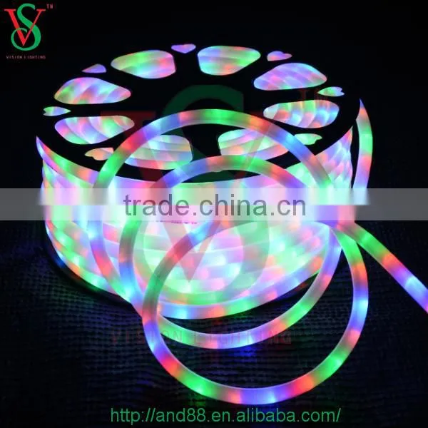 RGB Round Dimmable Led Rope Lights for Christmas Ornament photo-4