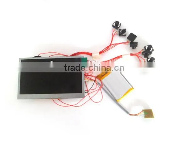 High quality 4.3 inch video greeting card module for video brochure card