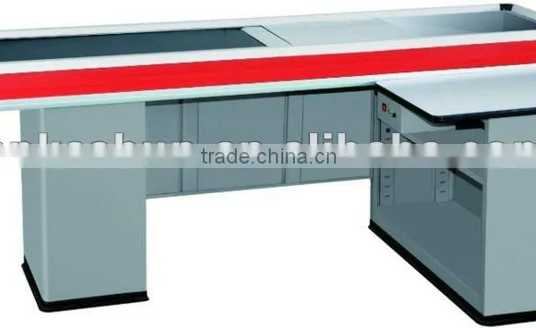 Check-out Counter With Conveyor Belt