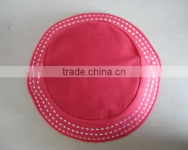 Magenta 100% Cotton Wide Brim Bucket Fishing Hats and Caps photo-3