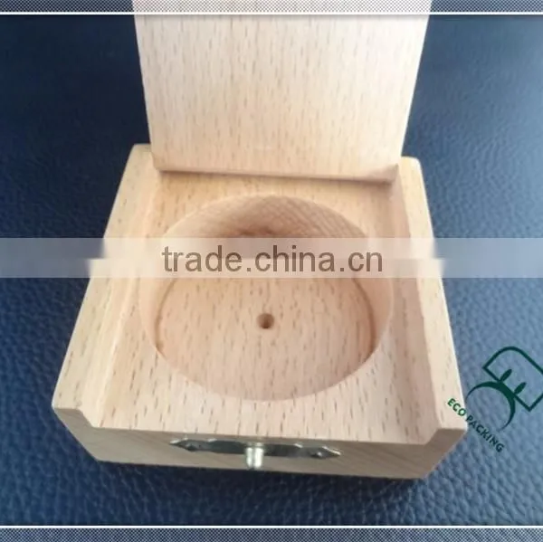 Natural Solid Wooden Coin Display Box With Lock photo-5