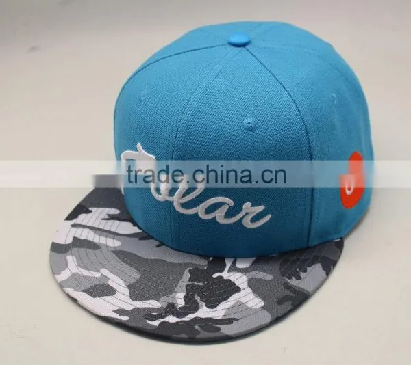 Acrylic Material and Snapback Cap Sports Cap Type 6 Panel Cap Flat Brim photo-3