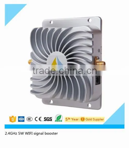2.4GHz 802.11b/g/n 5W WIFI Signal Booster ( 1000mW 2.4G WIFI Amplifier For Out Door 5W Wifi Booster )
