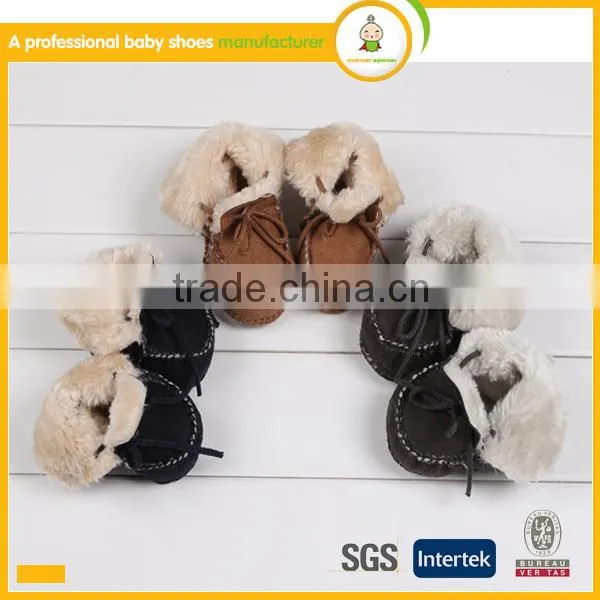 Wholesale Shoes Soft Genuine Leather Cotton Yarn Baby Shoes for in Spanish photo-3
