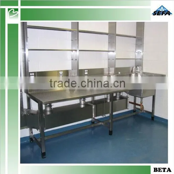 Easy Clean Stainless Steel Dental Laboratory Workbench With Reagent Shelf photo-3