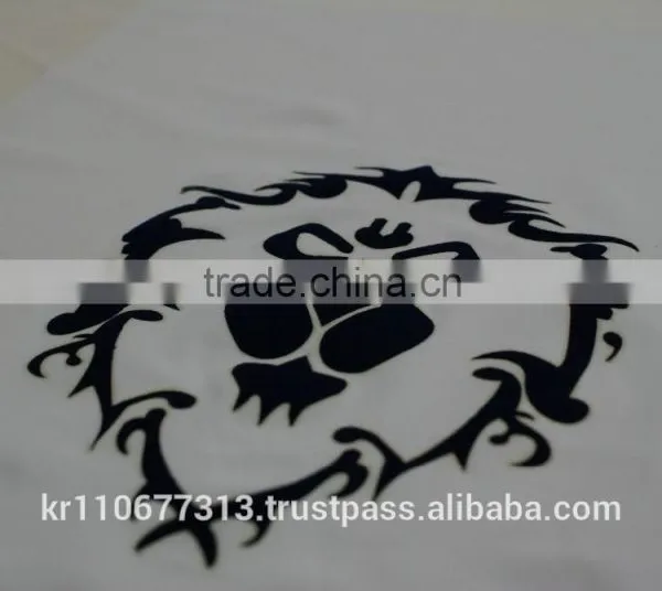 GIO-FLOCK/VISCOS RAYON PILE VINYL FOR TEXTILE HEAT TRANSFER FILM CAD PLOTTER CUT photo-2