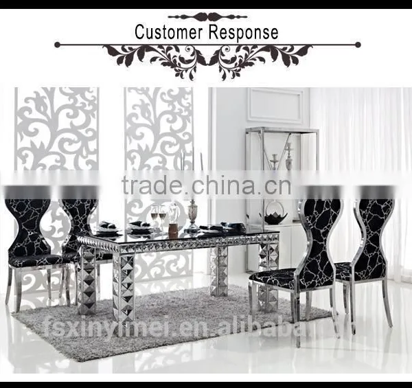 Foshan Home Used Luxury Stainless Steel Dining Chair photo-5