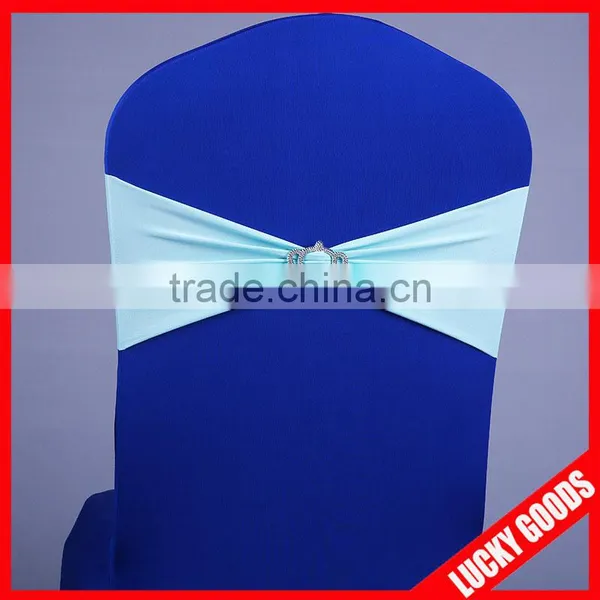 Elastic Dark Purple Wedding Lycra Chair Sashes Wholesale photo-3