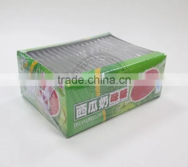Center Filled Watermelon Flavor Sweet Soft Milk Candy photo-2
