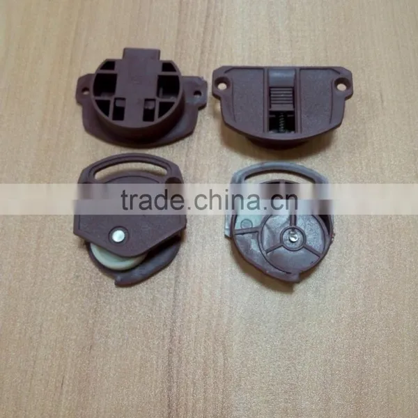 Plastic Wardrobe Sliding Door Hardware Fittings for Light Duty Wood Cabinet Door photo-2
