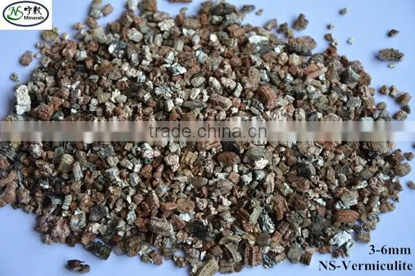 High Quality Lightweight Silver/Gold Expanded Vermiculite for Board photo-3