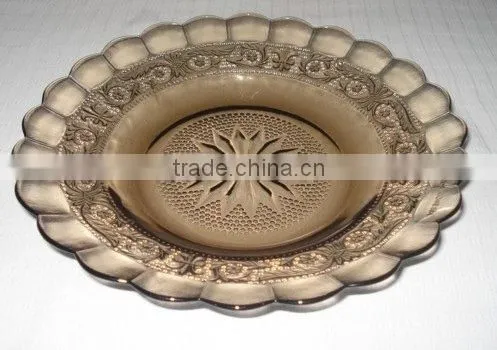 GLASSWARE PLATE 9"