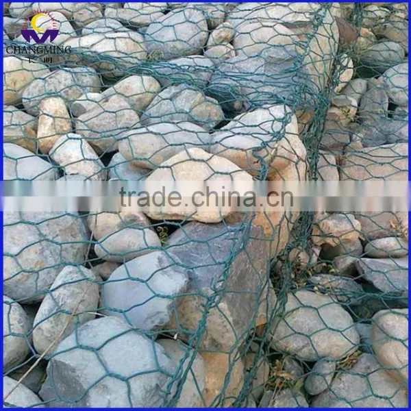 Good Quality PVC Coated Galvanized Hexagonal Woven Wire Mesh Gabion photo-4