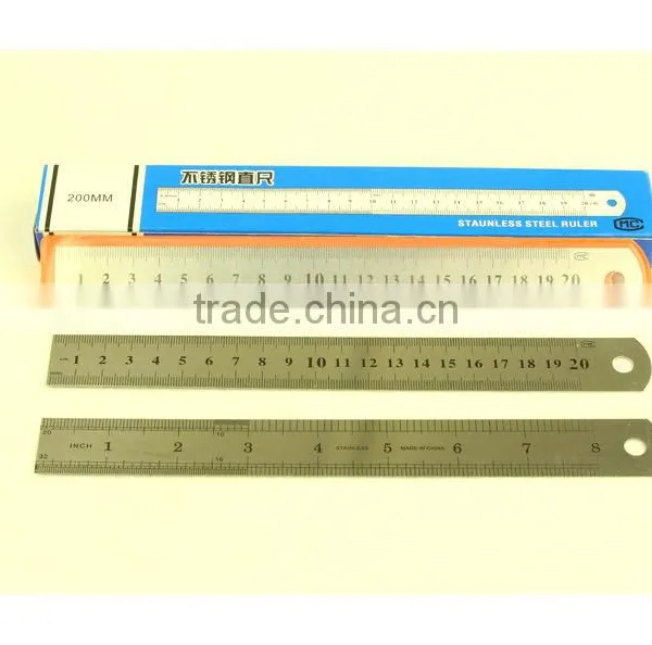 Top Quality Shool and Office Stationary Stainless Steel 20cm Ruler photo-4