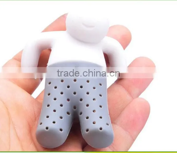 Tea Filter Tea Bags Bath Villain Silicone Tea Strainer Creative Tea photo-5