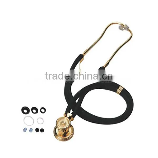 Diagnostic Gold Double Tube Medical Stethoscope photo-2