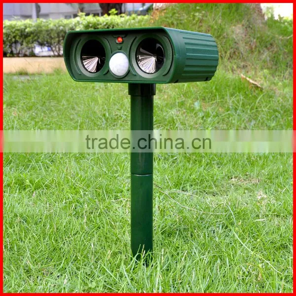 Solar Cat Repeller Garden Animal Scarer Sonic Pest Deterrent Dog Fox photo-3