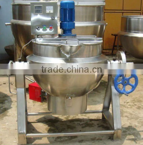 Tilting Cooking Kettle Nature Gas Heating Jacketed Kettle photo-3