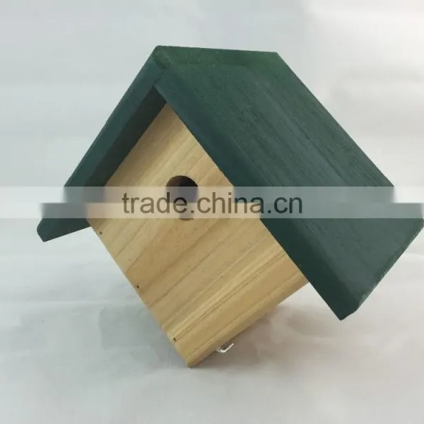 OEM Natural Color Wooden Bird House for Manufacturer Wholesale photo-3