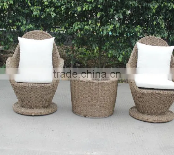 Leisure Rattan Cafe Furniture Garden Coffee Table And Chair photo-2