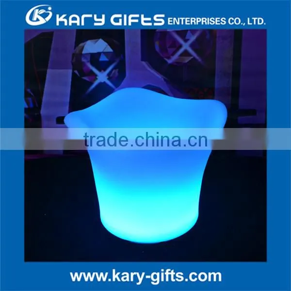 Rechargeable Plastic LED Illuminated Flower Pot Light Led Ice Bucket Led Furniture photo-2