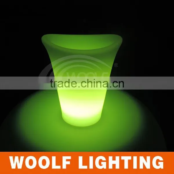 PE Plastic 16 Color Changing Rechargeable Waterproof Bar Led Ice Bucket For Beer photo-3