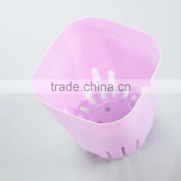 Plastic Square Pots for Plants Colorful Color-Large Size photo-3