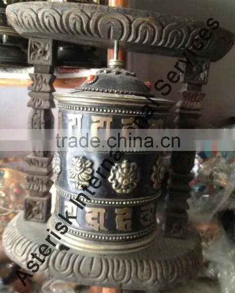 Copper Tibetan Prayer Wheel Handmade in Nepal photo-3