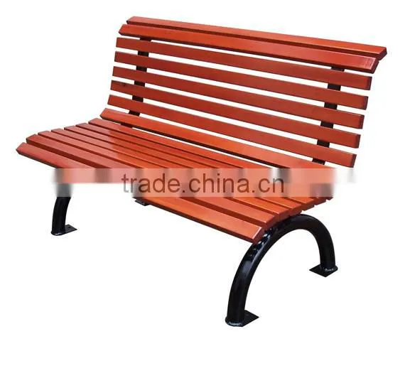 Outdoor Wooden Public Seating Bench photo-3
