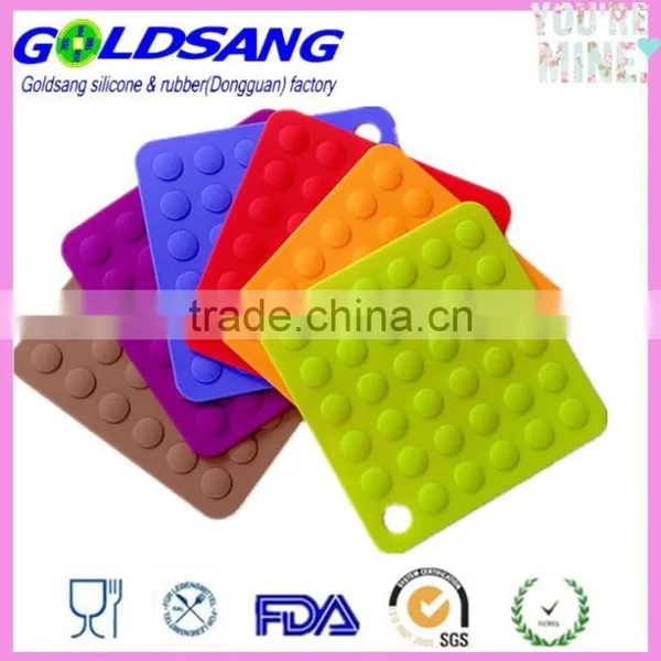 Colorful Silicone Trivet Mat Dots Hot Pads Kitchen Dish Pot Stand Holder photo-5