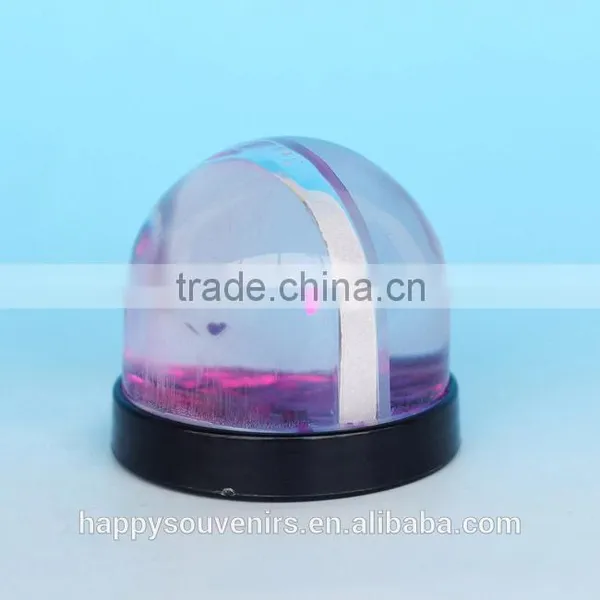 Black Base Photo Frame Plsatic Snowball For Gifts photo-4