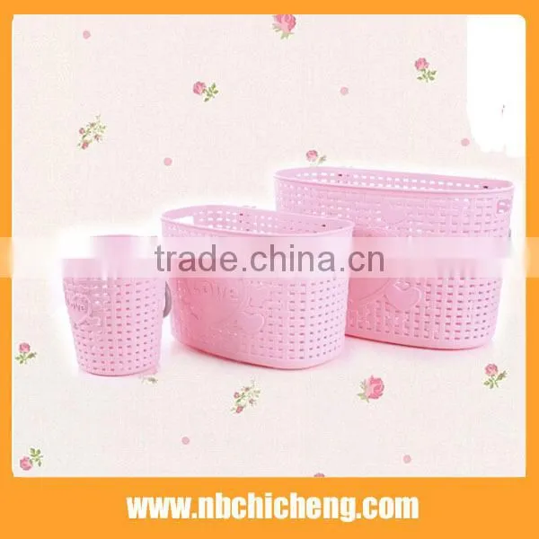 Plastic Shelf Bracket Bath Samll Storage Basket With Hook photo-3