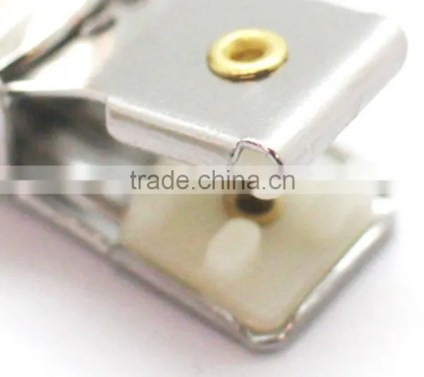 Nickel Plate 1 Inch Fashion High Quality Metal Suspender Clip With Plastic Teeth Inside for Garment photo-4