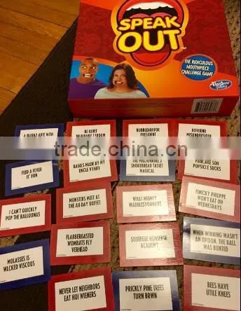 2016 Family Christmas Gifts Plastic Indoor Board Game Pieces Speak Out Game photo-6