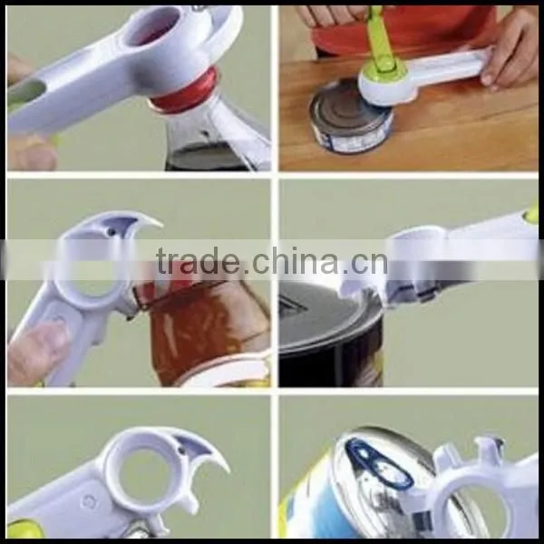 Hot Selling 6 In1 One Touch Multi-Function Bottle Can Jar Wine Opener Kitchen Cooking Tools Wholesale Manufacturer photo-4