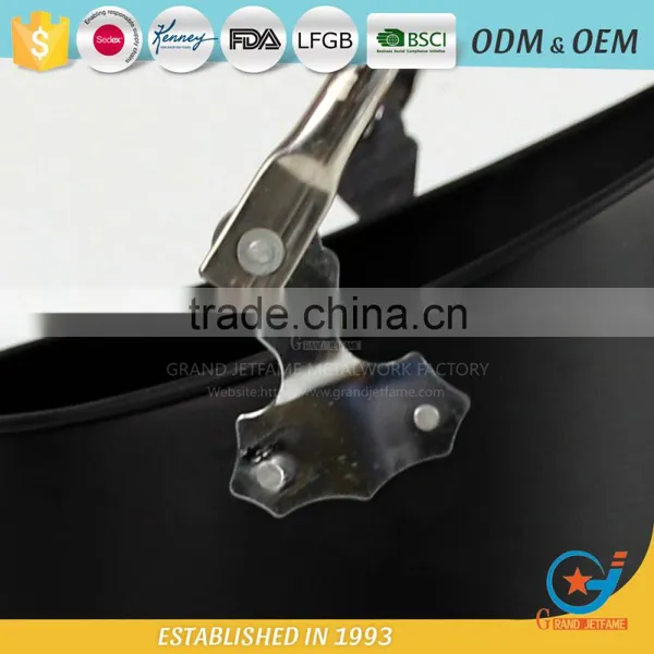Homeware Powder Coating Black Ash Holder Iron Metal Coal Bucket photo-5