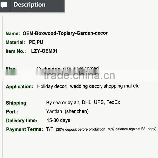 OEM Artificial Boxwood Classical Topiary Combination Landscape Garden Decoration photo-2