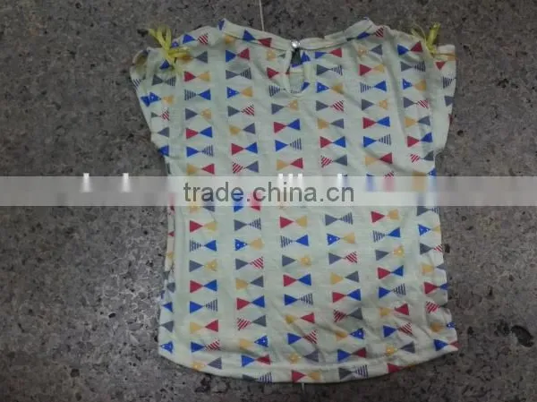 Yiwu Stocks Lots Most Popular Girl's Printed T-shirt photo-5