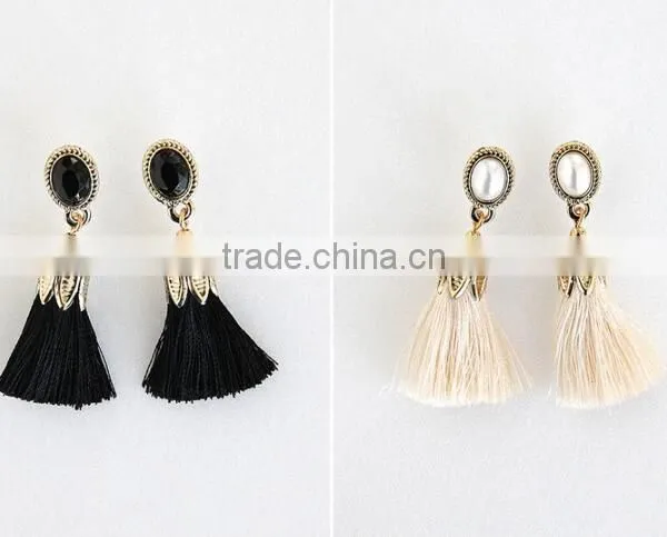 Zm53248a 2017 Vintage Tassel Earrings Fancy Stud Earrings for Girls photo-2