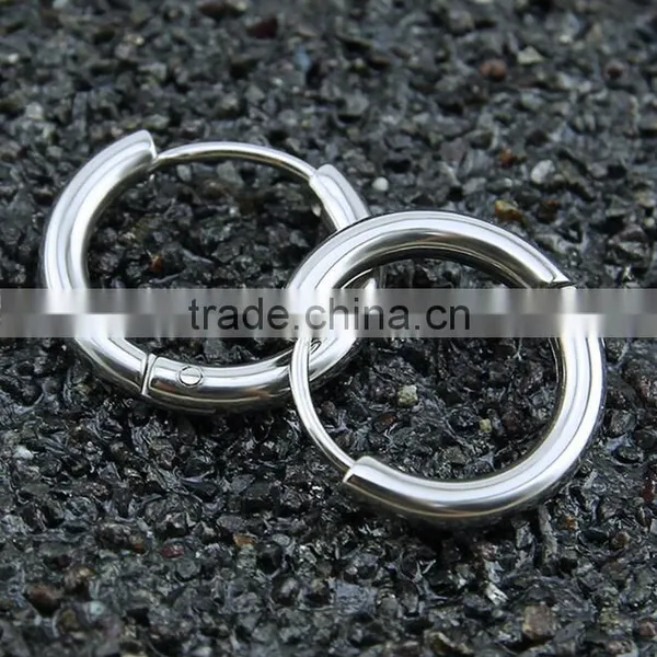 Zm53246a Circle Shape Hoop Earrings Women Wholesale Gold Color Earrings photo-4