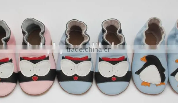 Fancy Handmade Skidproof Soft Sole Leather Baby Shoes photo-4