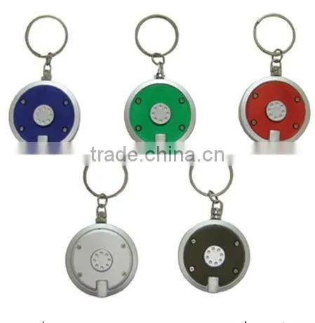 promotion plastic LED keychain light