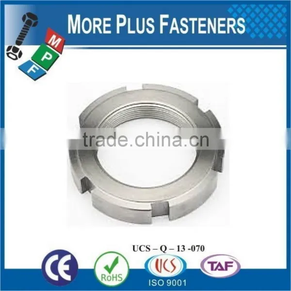 Made in Taiwan Hook Spanner Metric Fine Nylon Insert Round Type Black Phosphate Slotted Steel Round Spanner Nut photo-6